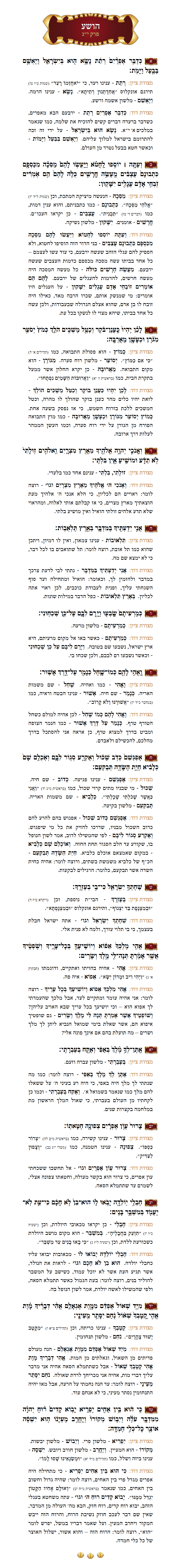 Sefer Hoshea Chapter 13 with commentary