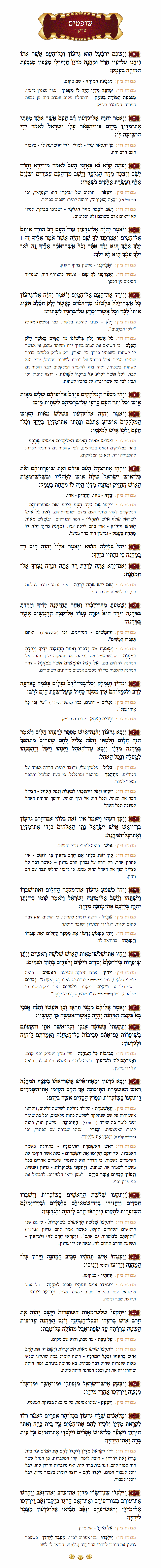 Sefer Shoftim Chapter 7 with commentary