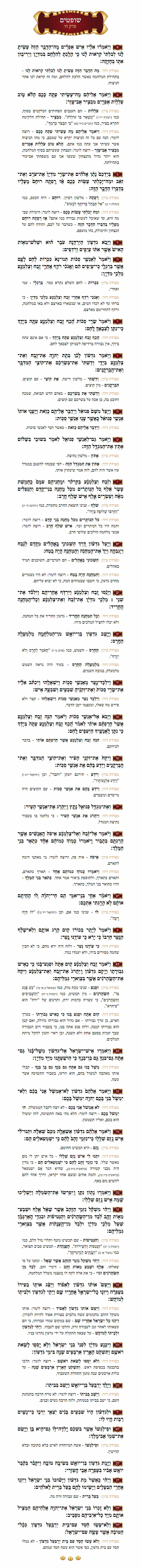 Sefer Shoftim Chapter 8 with commentary