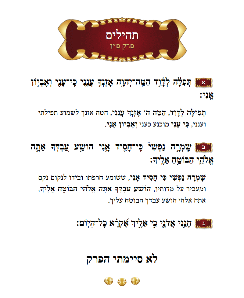 Sefer Tehillim Chapter 68 with commentary