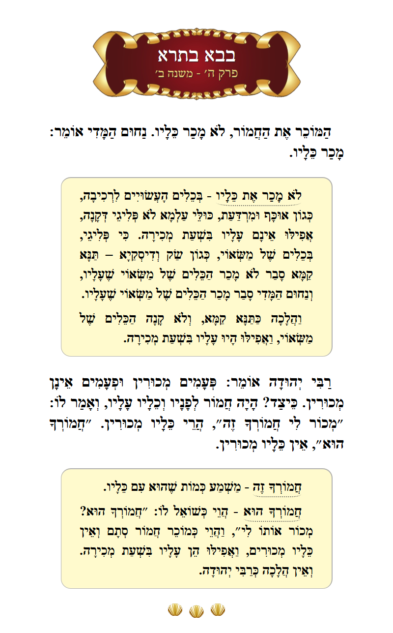 Masechta Bava Basra Chapter 5 Mishnah 2 with commentary