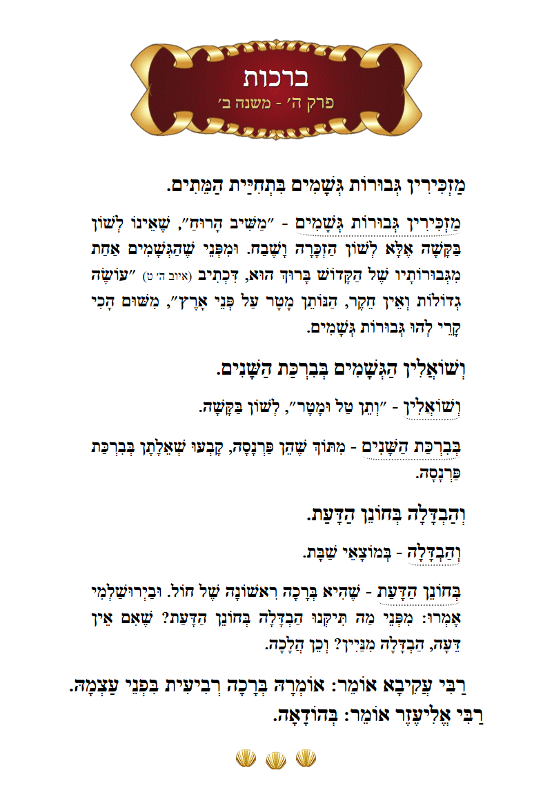 Masechta Berachos Chapter 5 Mishnah 2 with commentary