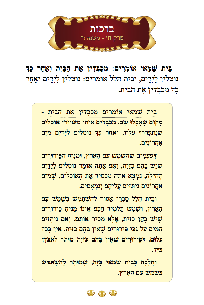 Masechta Berachos Chapter 8 Mishnah 4 with commentary