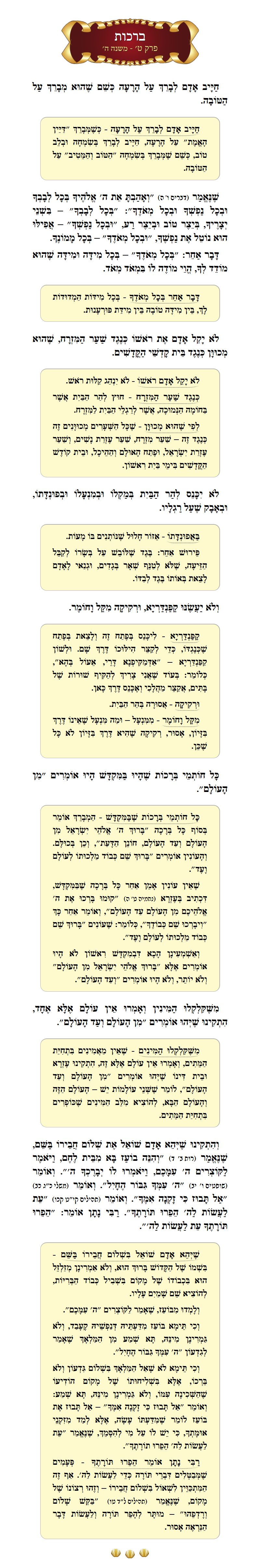 Masechta Berachos Chapter 9 Mishnah 5 with commentary