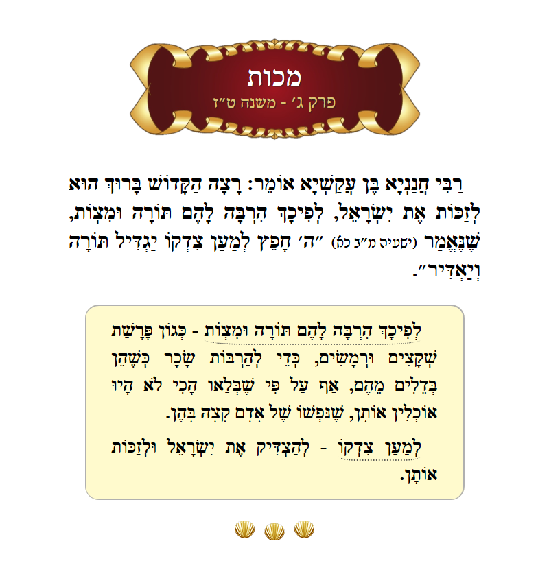 Masechta Makkos Chapter 3 Mishnah 16 with commentary