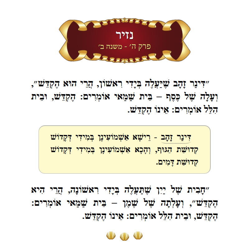 Masechta Nazir Chapter 5 Mishnah 2 with commentary
