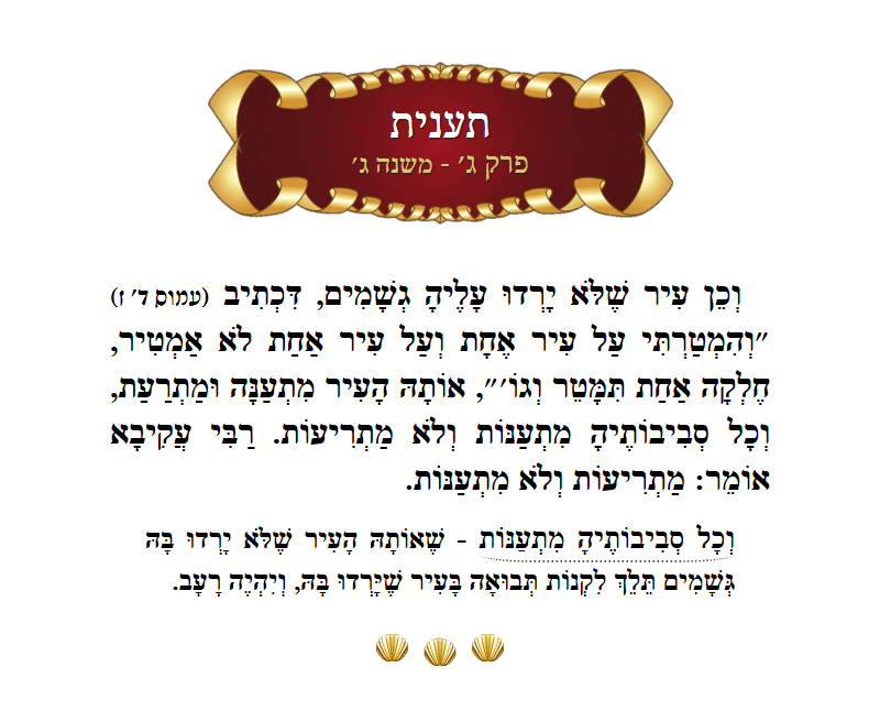 Masechta Taanis Chapter 3 Mishnah 3 with commentary