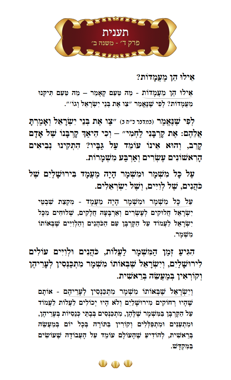 Masechta Taanis Chapter 4 Mishnah 2 with commentary